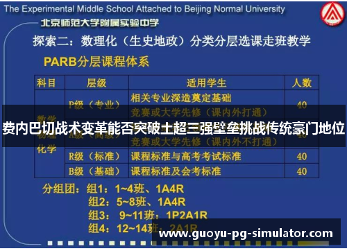 费内巴切战术变革能否突破土超三强壁垒挑战传统豪门地位